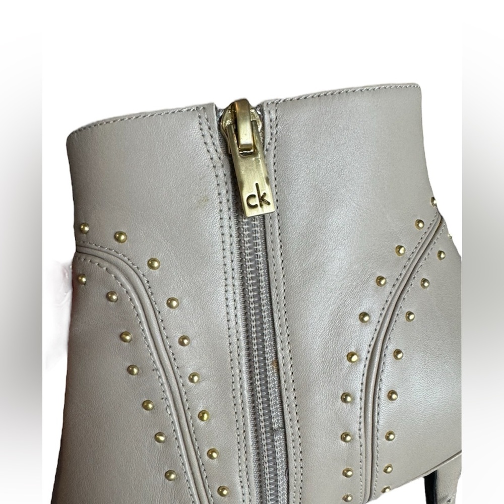 Calvin Klein Grazia Leather Ankle Pointy Toe Boot Size Womens US 8 / EU 38 - Picture 8 of 12